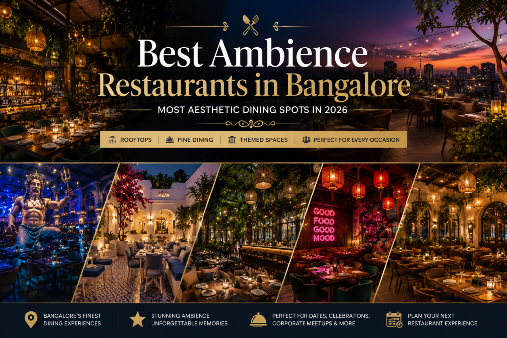 Best Ambience Restaurants in Bangalore - Most Aesthetic Dining Spots in 2026